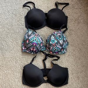 Set of three 34 D Victoria’s Secret bras.